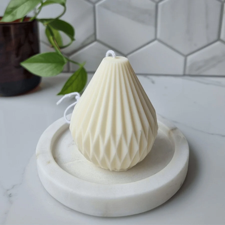 Geo Pear Candle