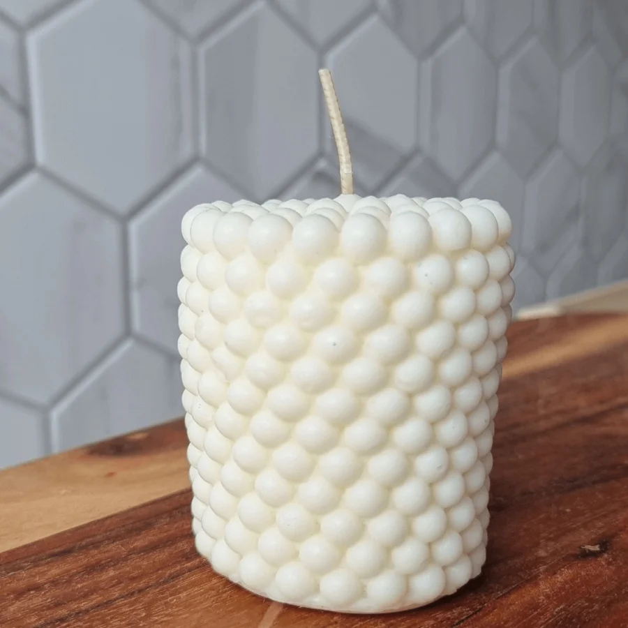Bubble Pillar Candle - Image 2
