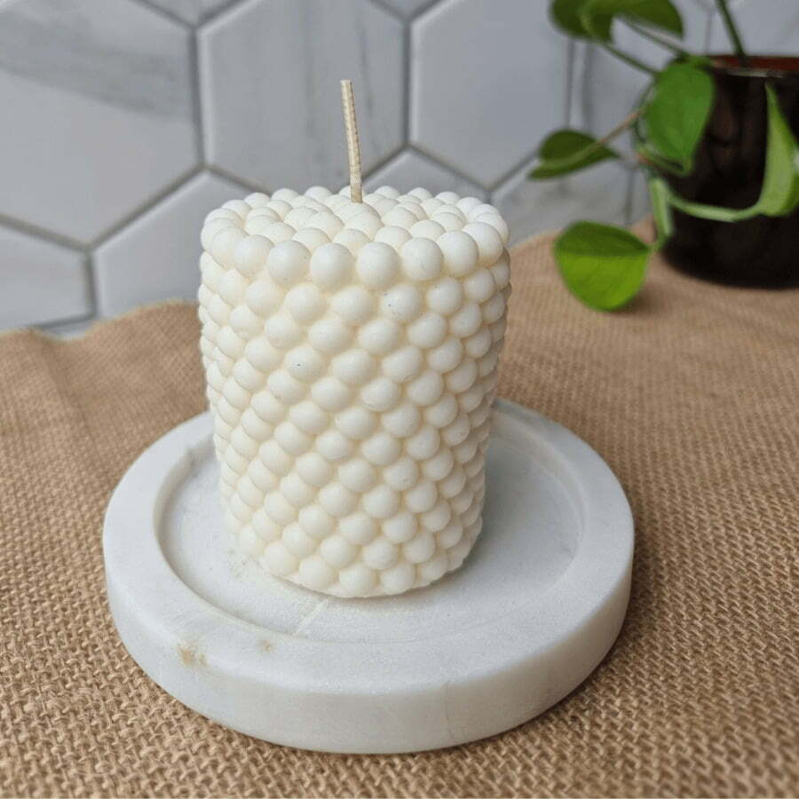 Bubble Pillar Candle
